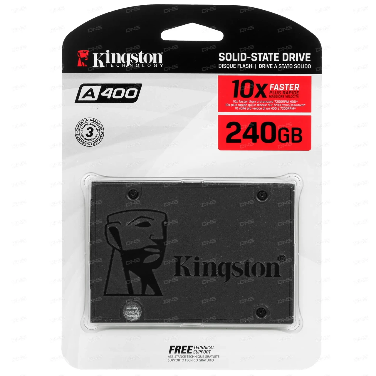 SSD накопитель 240 Gb Kingston A400, 2.5", SATA III - фото 2 - id-p110075392