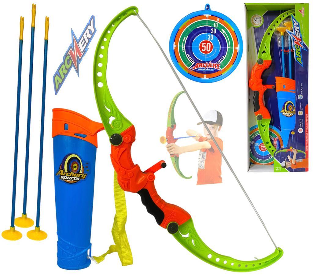 6036 Archery лук+3 стрелы+колчан 57*21 см