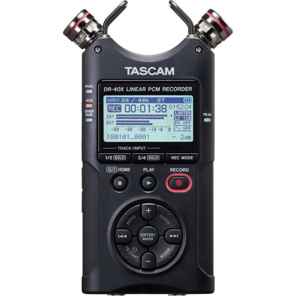 Портативный аудио-рекордер Tascam DR-40X - фото 1 - id-p110079516