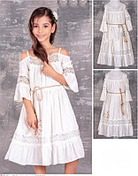 Платье белое, Tivido Kids 1781