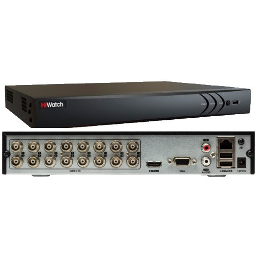 Видеорегистратор гибридный DS-H316/2QA(C) 16+8 каналов, звук на всех каналах TVI/AHD/CVI/CVBS, 3/6MP