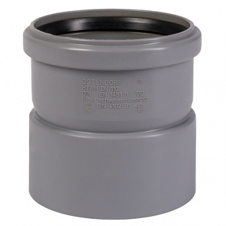 Муфта насадная ПП для внутр. Канализации HTAM 110 мм, Ger, фото 1