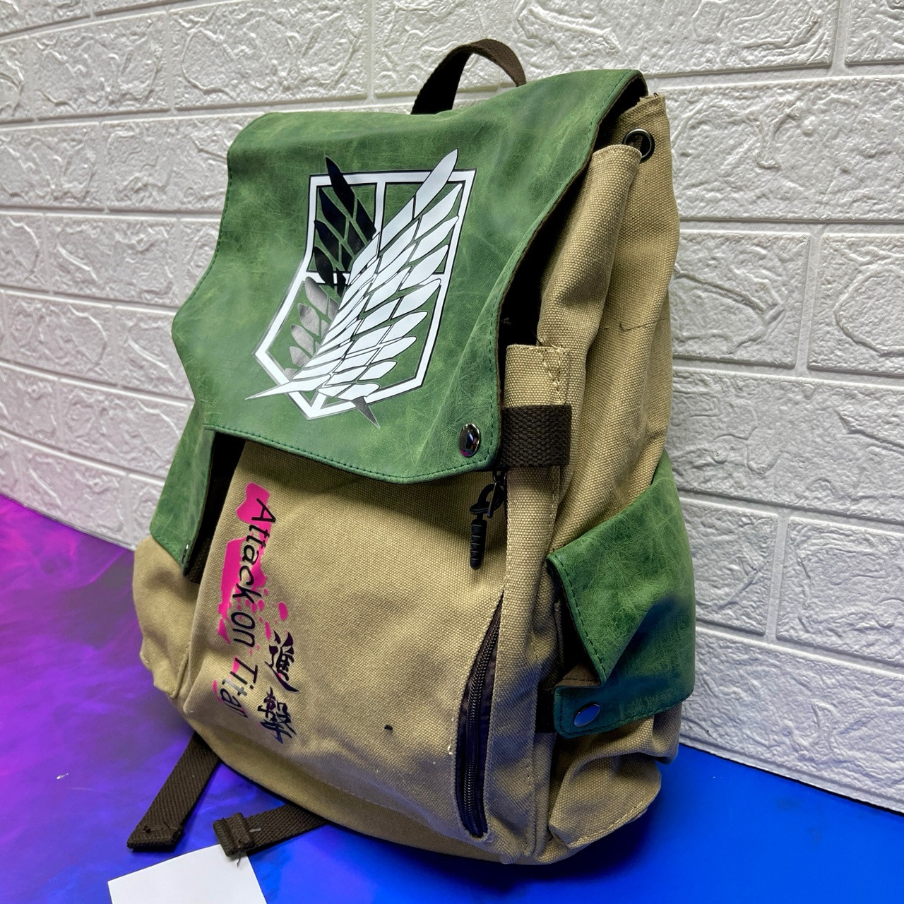 Холщовый рюкзак Атака Титанов - фото 2 - id-p95127867