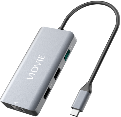 Хаб Vidvie HUB01 Type-C выход, 6 портов