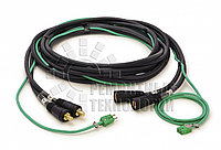 Сборки силовых кабелей для КМКТ 2х180 с компенсационным кабелем и разъемами Dinse