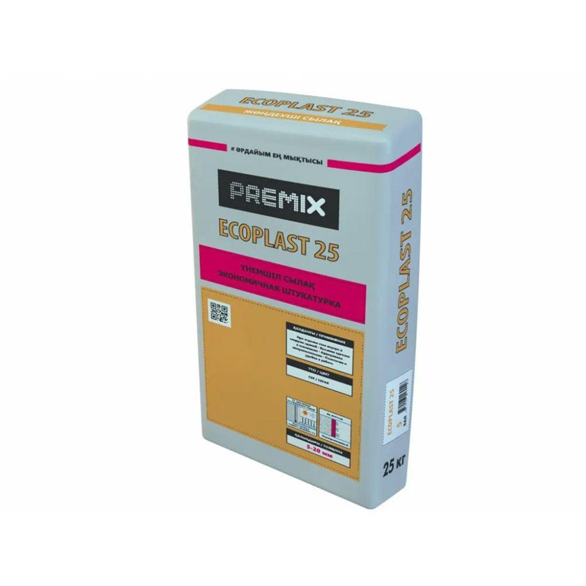 PREMIX ECOPLAST цементная штукатурка, 25 кг - фото 1 - id-p110086155
