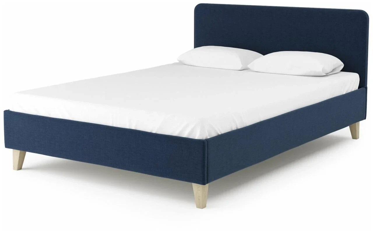 Кровать Salotti Сканди темно-синий, 160х200 см - фото 1 - id-p110086171