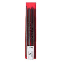 SГрифели для цанговых карандашей 2.0 мм, Koh-I-Noor, 4190 4В, 12 штук, в футляре
