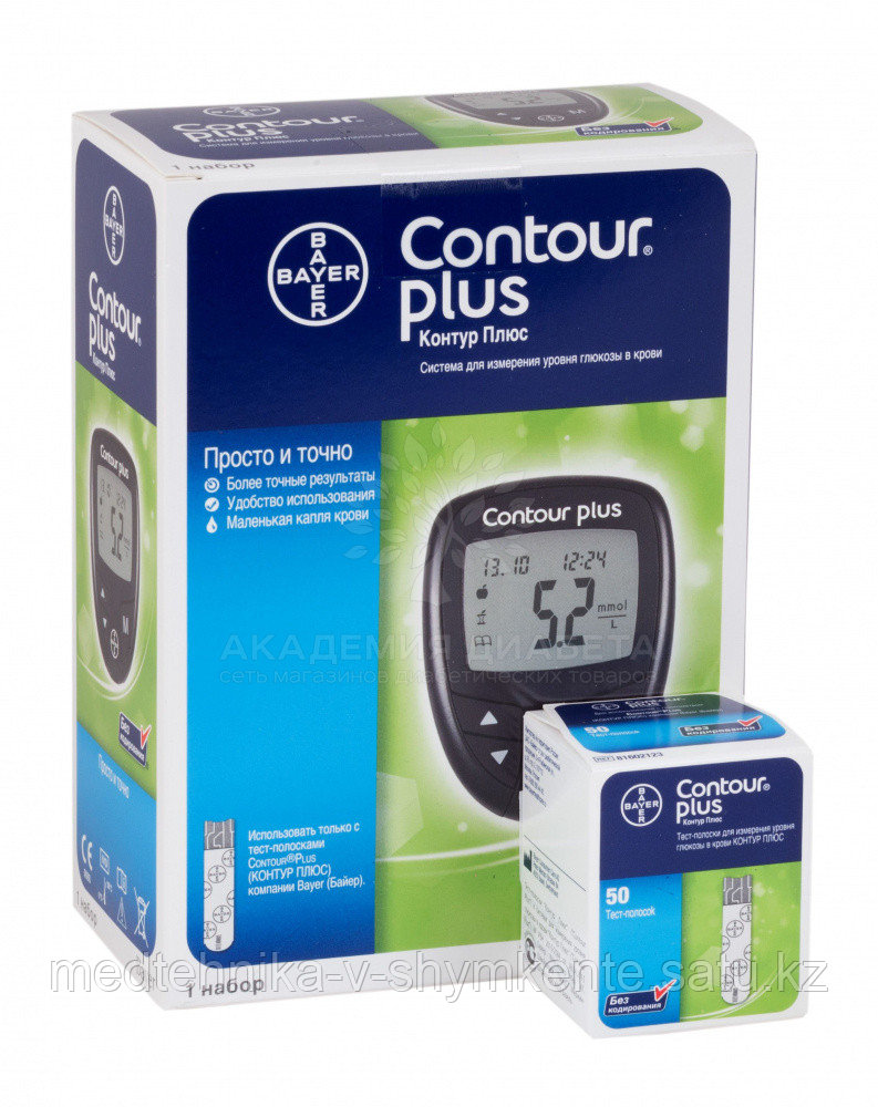 Прибор для измерения глюкозы в крови Contour Plus