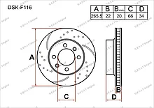Тормозные диски CITROEN Xsara c 1997 по 2012   1.4 / 1.6 / 1.8 / 1.9 / 2.0 (Передние)