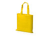 Сумка для шопинга Carryme 140 хлопковая, 140 г/м2, желтый, фото 2
