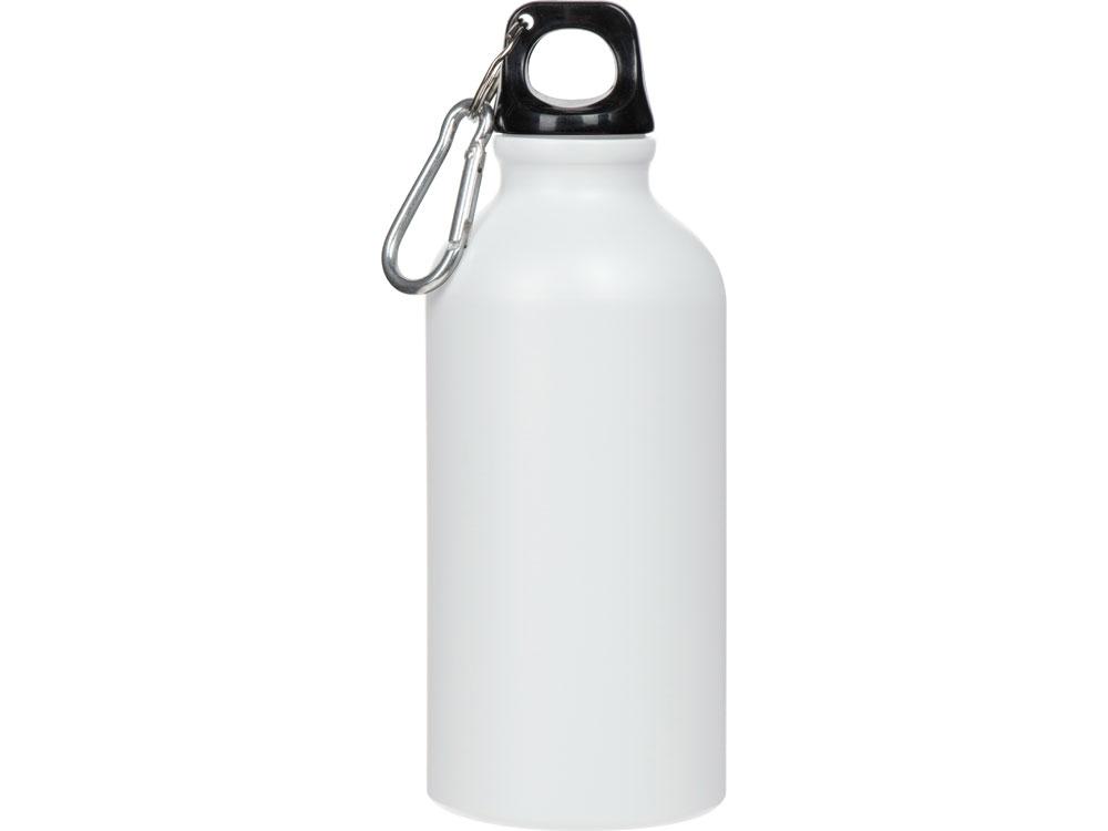 Матовая спортивная бутылка Hip S с карабином и объемом 400 мл, белый - фото 3 - id-p110092535