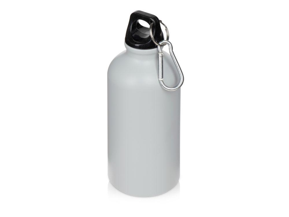 Матовая спортивная бутылка Hip S с карабином и объемом 400 мл, серый - фото 1 - id-p110092536