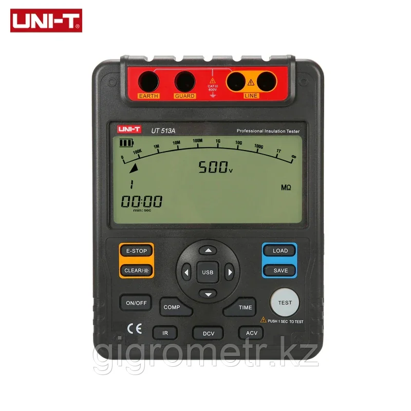 UT513A измеритель сопротивления изоляции. Мегаомметр UNI-T . В реестре СИ РК