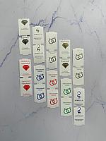 Ювелирные бирки 30*50,8мм (500шт) белые, с Цветной предпечатью в один цвет односторонняя