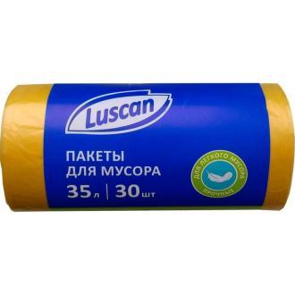 Мешки для мусора 35л, 8мкр, 30шт, желтый, Luscan - фото 3 - id-p110100026
