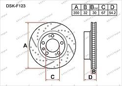 Тормозные диски MERCEDES-BENZ GL-series c 2006 по 2012   3.0  (Передние)