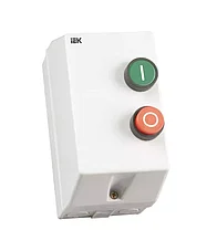 В корпусе с тепловым реле и кнопками КМИ IEK IP54
