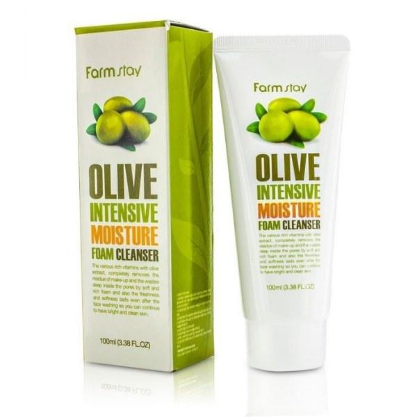 Farmstay Пенка Для Умывания Olive Intensive Moisture Foam Cleansing 100Ml - фото 1 - id-p110104899