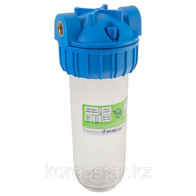 Корпус фильтра одинарный ATLAS SENIOR PLUS 3P MFO BX TS ½"