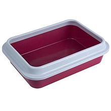 Туалет Сибирская Кошка премиум глубокий с бортиком 2354 ( уп.12шт )