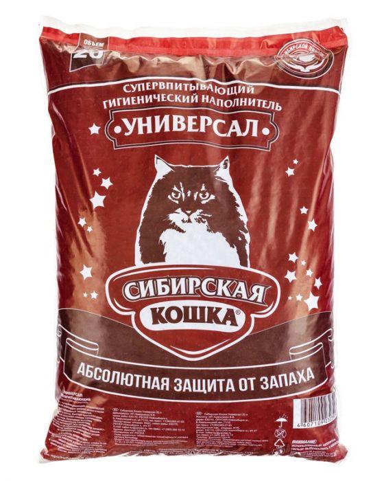Наполнитель Сибирская Кошка универсал 20 л ( уп 1 шт )
