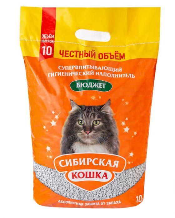 Наполнитель Сибирская Кошка бюджет 10 л ( уп 1 шт )