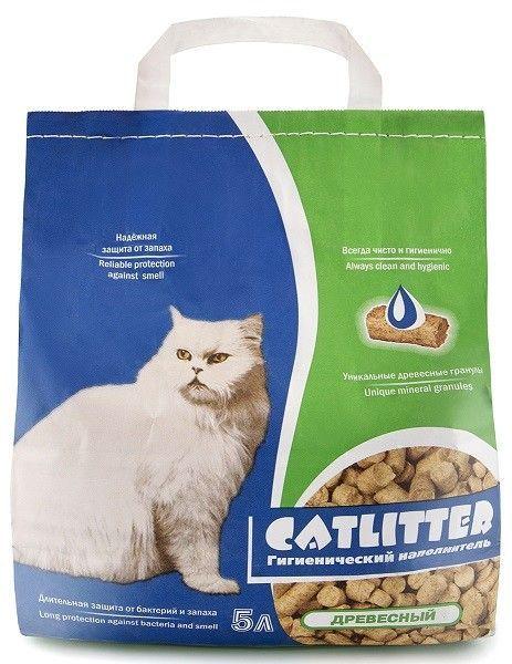 Наполнитель Сибирская Кошка Catlitter 5 л древесный ( уп 1 шт )