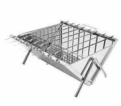 Мангал Дипломат, 8 шампуров (нерж.ст.1.0мм) в сумке