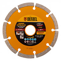 Алмас дискі, кесінді сегментті, 125 х 22.2 мм, құрғақ кесу Denzel