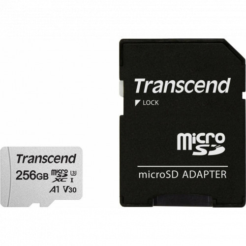 Transcend microSDXC 256Gb Class 10 UHS-I 300S + SD adapter флеш (flash) карты (TS256GUSD300S-A) - фото 1 - id-p65228109