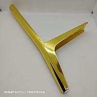 Ножка стальная для мягкой и корпусной мебели,13 см,золото
