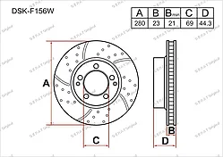 Тормозные диски  HYUNDAI Elantra c 2011 по н.в.   1.6 / 1.8 / 2.0 (Передние)