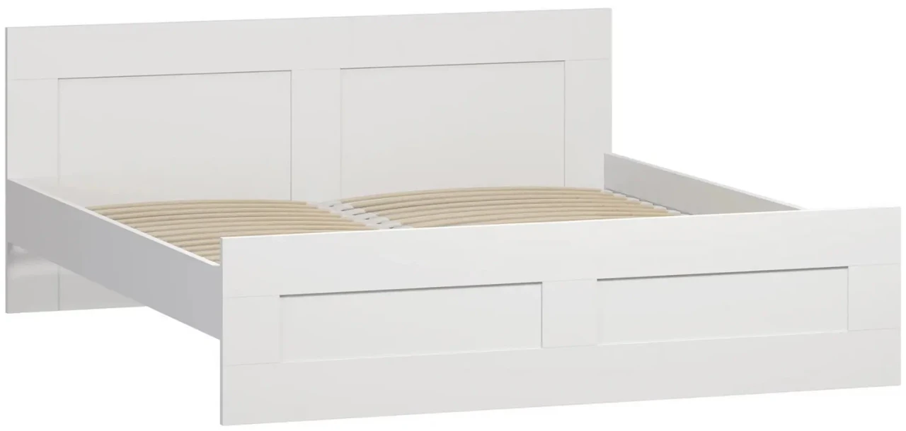 Кровать двуспальная Сириус Шведский Стандарт 180х200 см, белый - фото 1 - id-p110124805