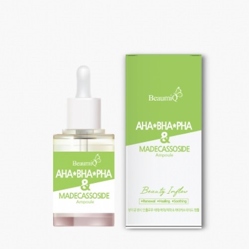 Сыворотка для лица с кислотами и мадекассосидом BeaumiQ AHA/BHA/PHA & Madecassoside Ampoule / 30 мл.