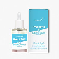 Сыворотка для лица с гиалуроновой кислотой и бамбуковой водой BeaumiQ Hyaluron & Bamboo Water Ampoule / 30 мл.