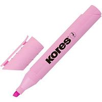 Маркер текстовый скошенный 0,5-5 мм, розовый, Kores High Liner Plus Pastel