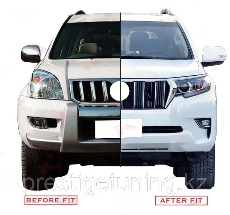 Рестайлинг комплект на Land Cruiser Prado 120 в Prado 150 2022, фото 1