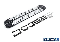 Пороги "Bmw-Style" + комплект крепежа, RIVAL, для Chery Tiggo 4 Pro