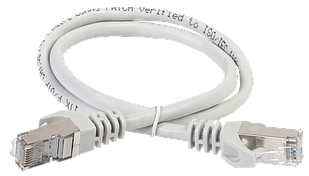 ITK Коммутационный шнур (патч-корд), кат.5Е FTP, 2м, серый IEK E-PRO