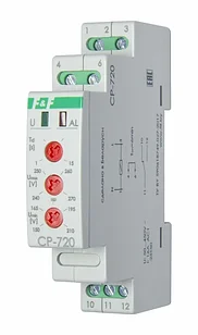 Реле контроля напряжения F&F CP-720, 50-450В, 1NO/NC, 16А NEW