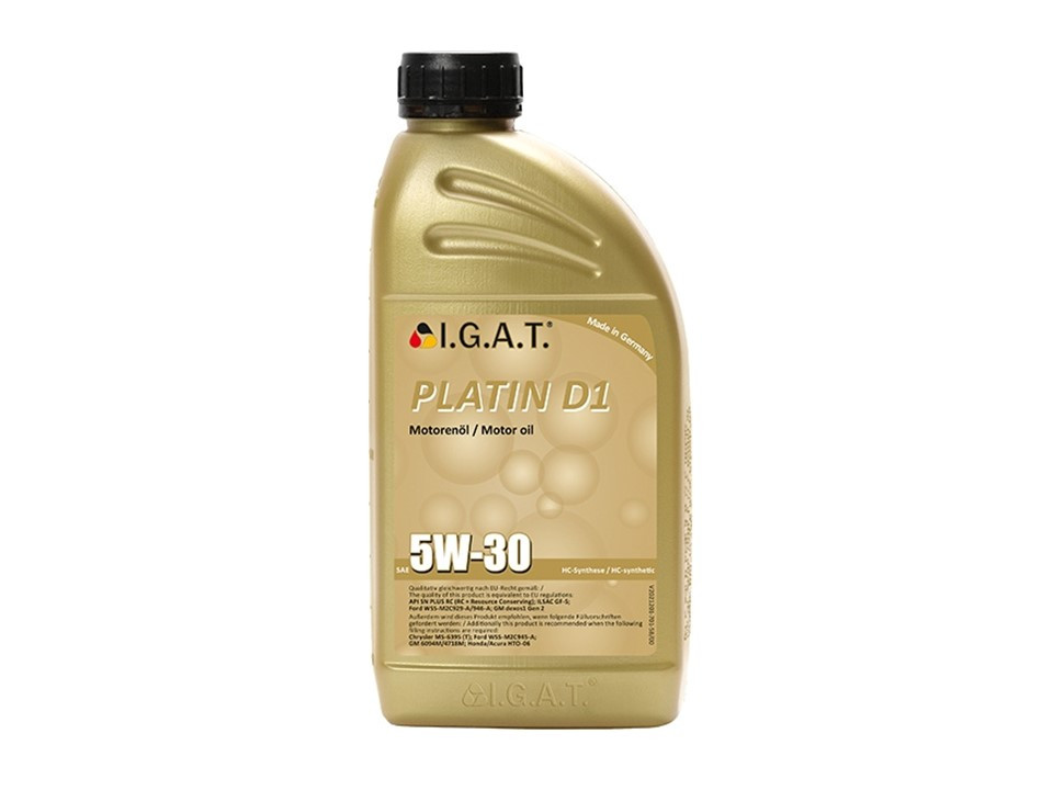 Масло моторное синтетическое IGAT PLATIN D1 5W30  (GM/Ravon/Daewoo) 1л