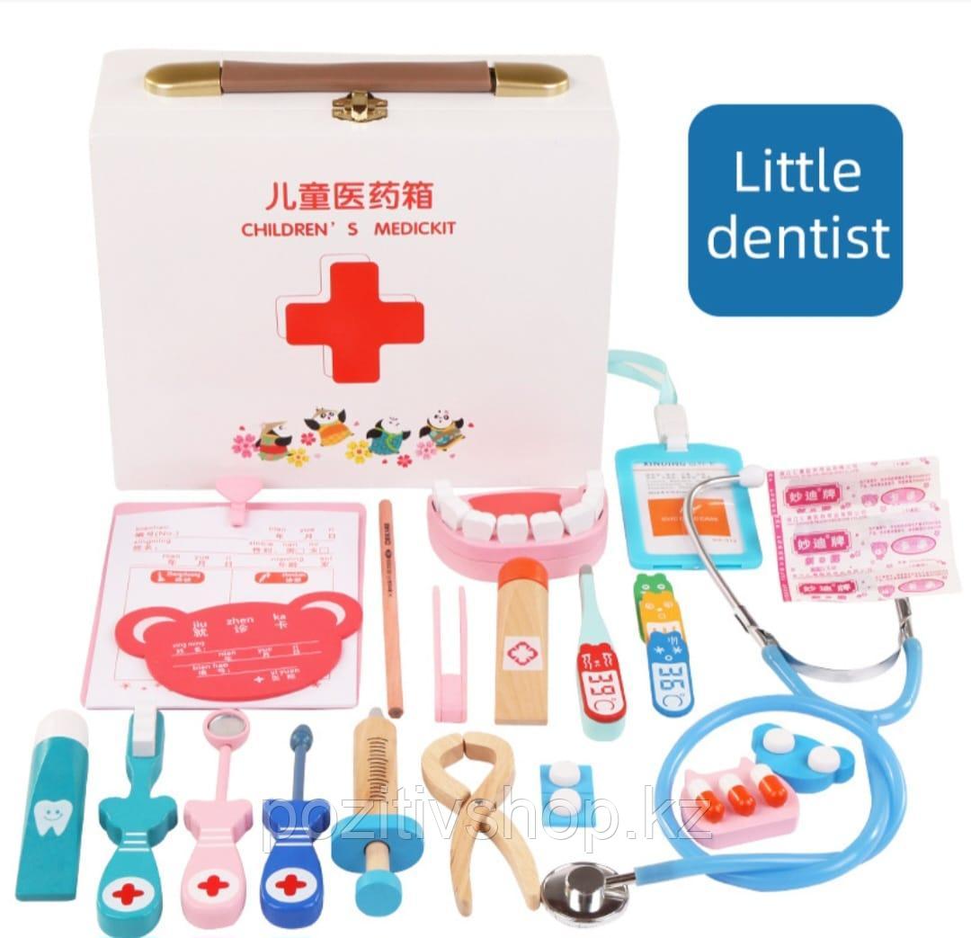 Деревянный игровой набор Аптечка KBQ, фото 1