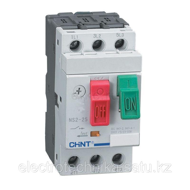 Выключатель автоматический для защиты электродвигателя NS2-25 6-10А (Chint) - фото 1 - id-p109735192