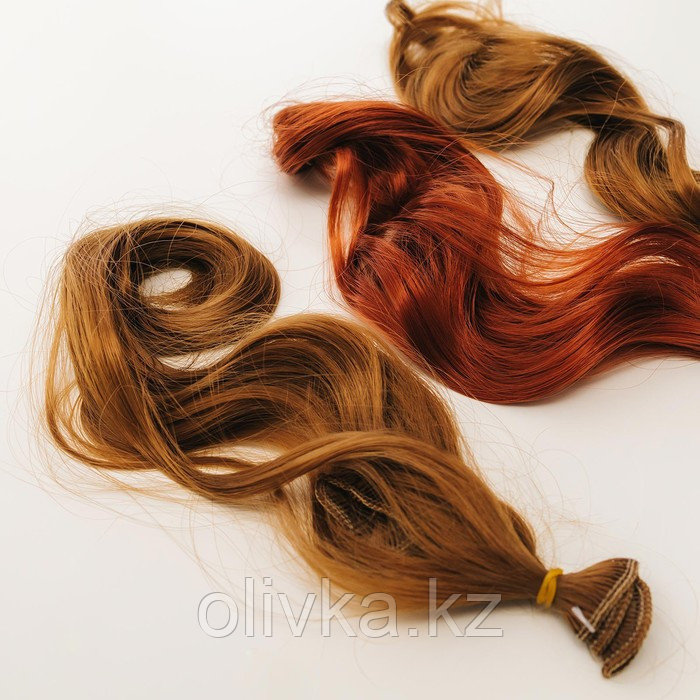 Волосы - тресс для кукол «Кудри» длина волос: 40 см, ширина: 50 см, №27А - фото 5 - id-p86925871