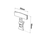 Универсальный ценникодержатель на прищепке ЧЕРНЫЙ FX 90мм, фото 3