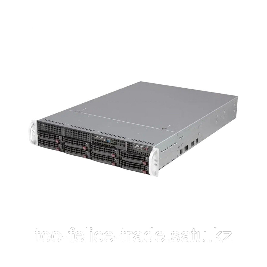 Supermicro server chassis CSE-825TQC-R802LPB, 2U, Dual and Single Intel and AMD CPUs, 3 x 80mm Hot-swap PWM - фото 1 - id-p108232483