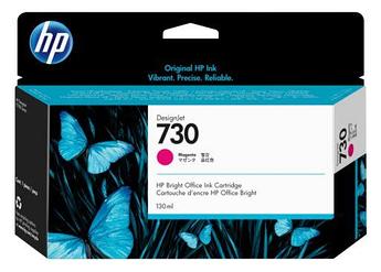 HP P2V63A 730 Magenta Ink Cartridge  for DesignJet T1700, 130 ml.
