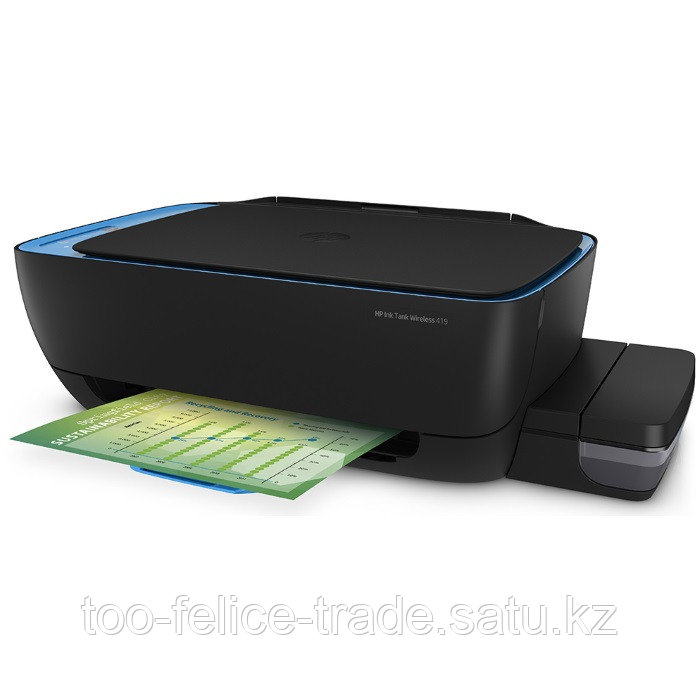 МФУ HP Ink Tank 419 Wireless AiO (A4), Color Ink Printer/Scanner/Copier, 1200 dpi, 19/15 ppm, 360MHz, Duty - фото 1 - id-p102080476