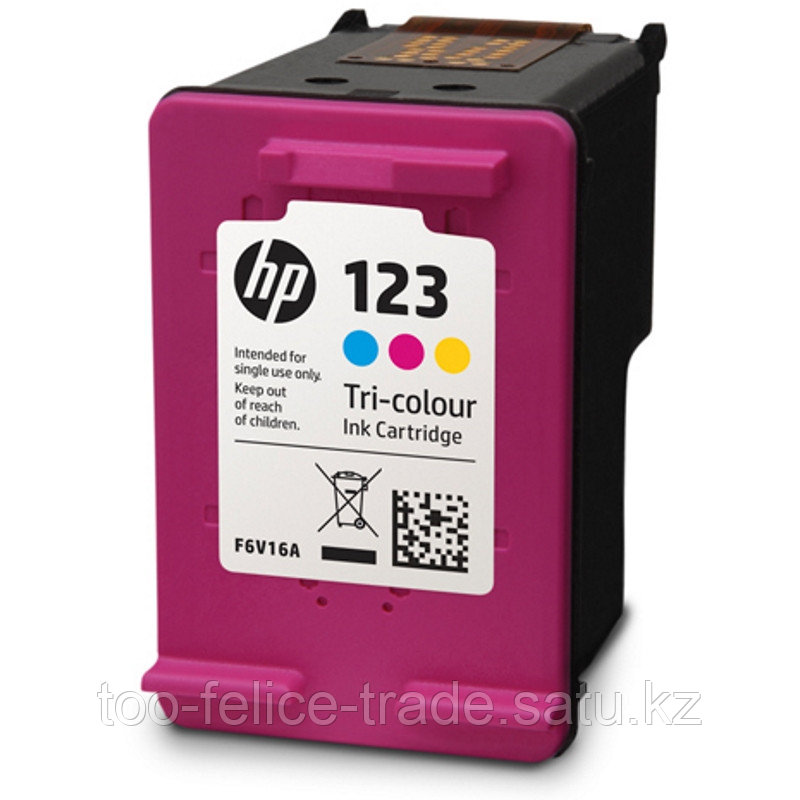 HP F6V16AE 123 Tri-color Ink Cartridge for DeskJet 2130/2630/3639 up to 100 pages - фото 2 - id-p81746363